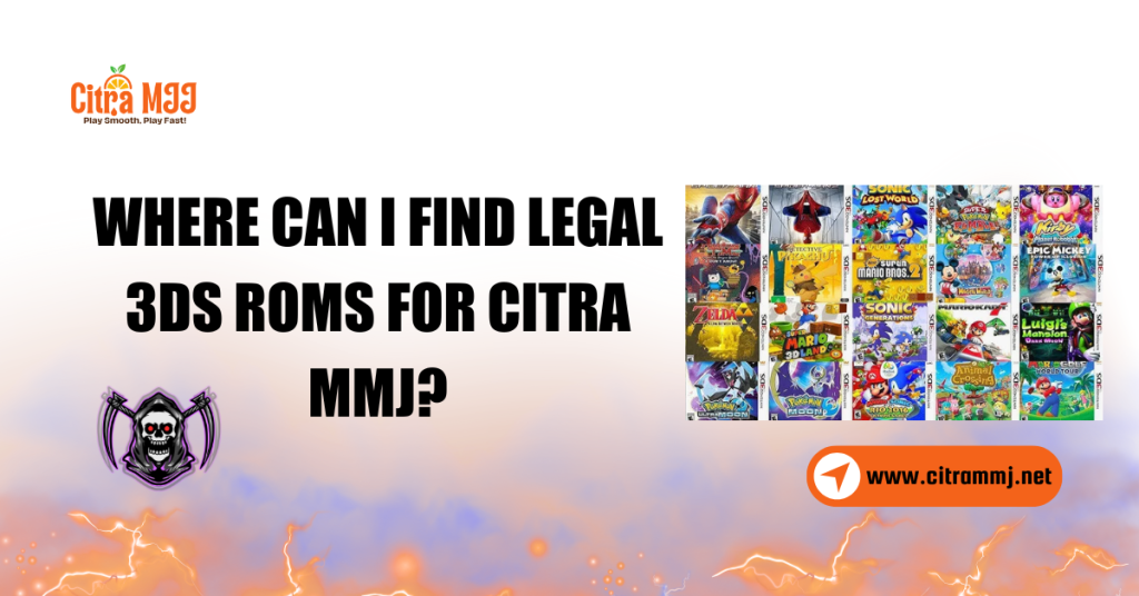 find legal 3DS ROMs for Citra MMJ